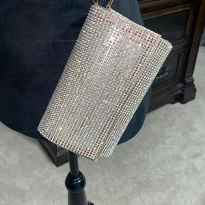 Gold prom clutch